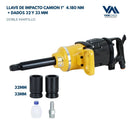 Llave de Impacto Neumática Camion 1" - 4.180 Nm + Dados 32 y 33 mm ACO