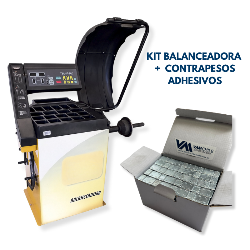 Kit Balanceadora + 100 Contrapesos Adhesivos