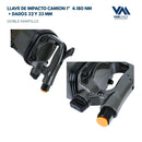 Llave de Impacto Neumática Camion 1" - 4.180 Nm + Dados 32 y 33 mm ACO