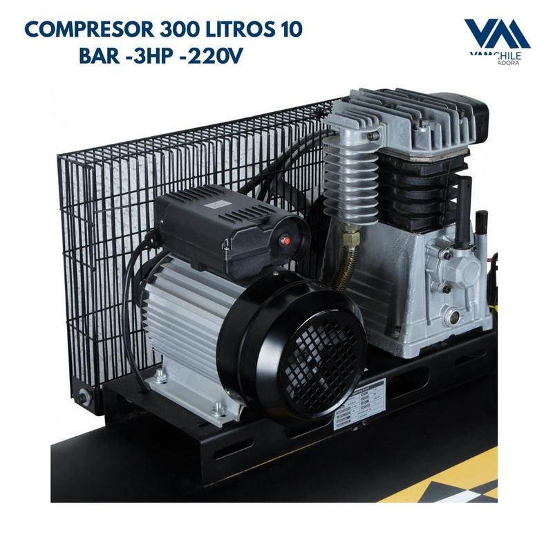 Compresor 300 Litros 10 BAR -3HP -220V
