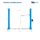 Elevador 4000kg de 2 Columnas