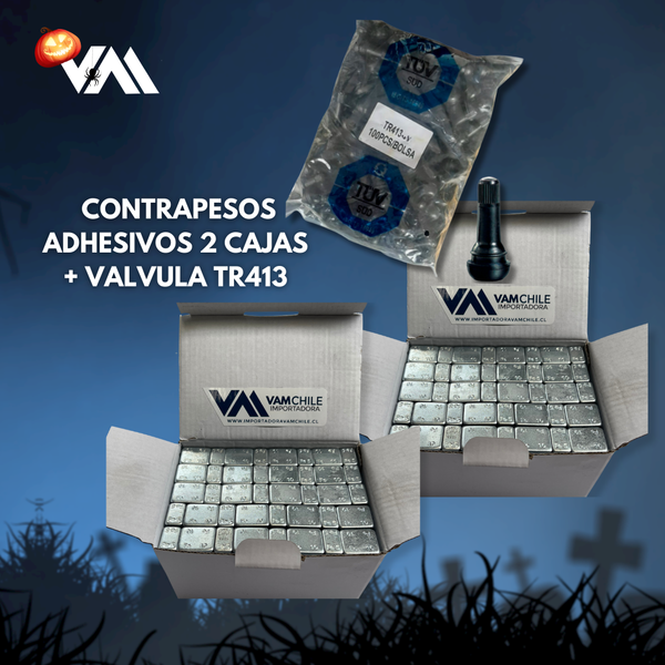 Oferta HW / Contrapesos Adhesivos x2 + Valvulas TR413