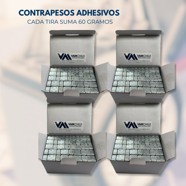 Kit Contrapesos Adhesivos 4 Cajas