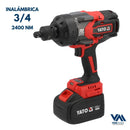 Llave de Impacto Inalámbrica 3/4 - 2400NM + 1 Bat 6Ah