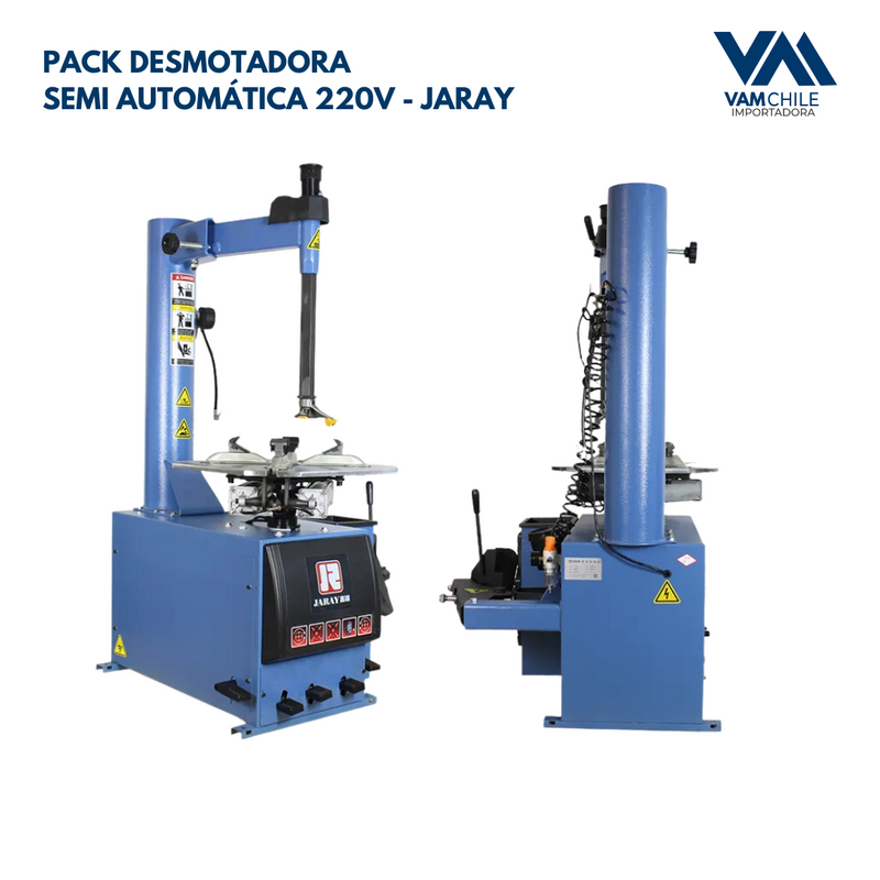 Pack Desmontadora Semi Automática JARAY 220V + Kit Insumos Básicos Vulca