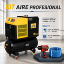 Compresor de Tornillo 3 HP | 220v | 100 lts  + Kit de Impacto