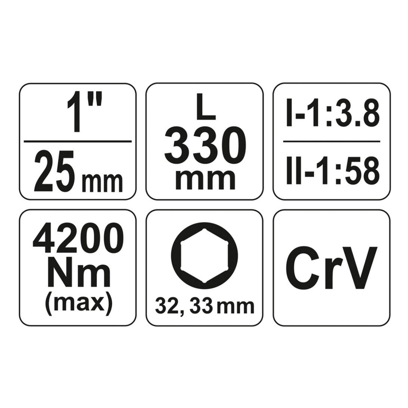 Multiplicador de Torque 1:58 - YATO